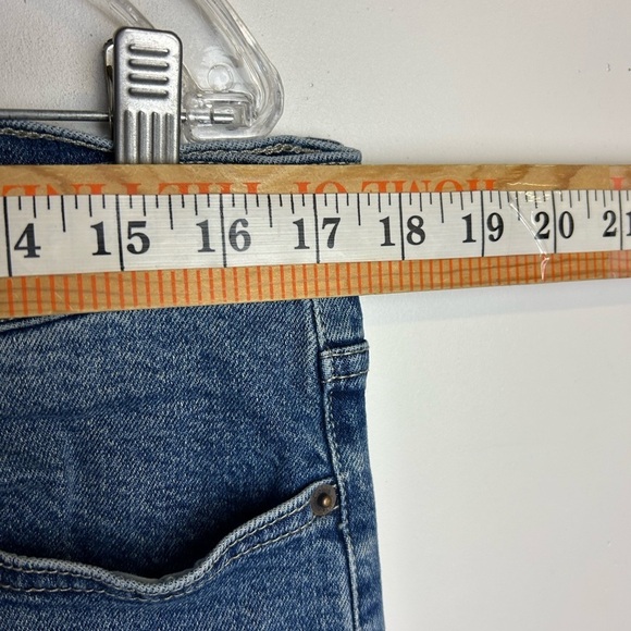 Calvin Klein Straight Jeans Women Blue Denim Plus 14 (34.5X27) Casual Stretch - Picture 8 of 14